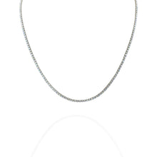 Colar longo ponto de luz cravejado - aço inox