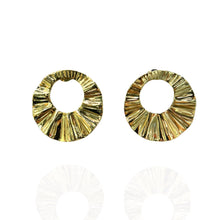 Brinco Circular Vasado Dourado – Aço Inoxidável