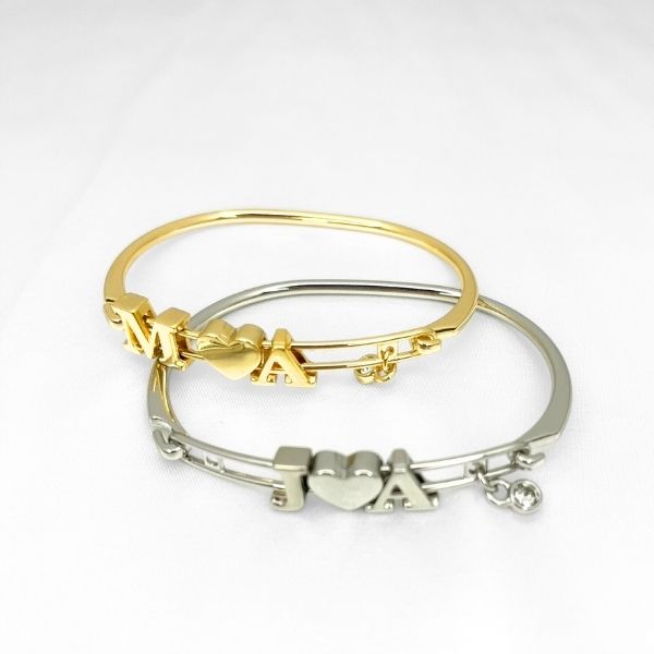 Bracelete Clipe personalizável com letras