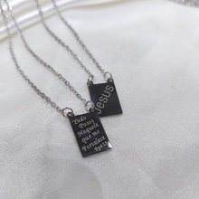 Escapulário em Aço Prata