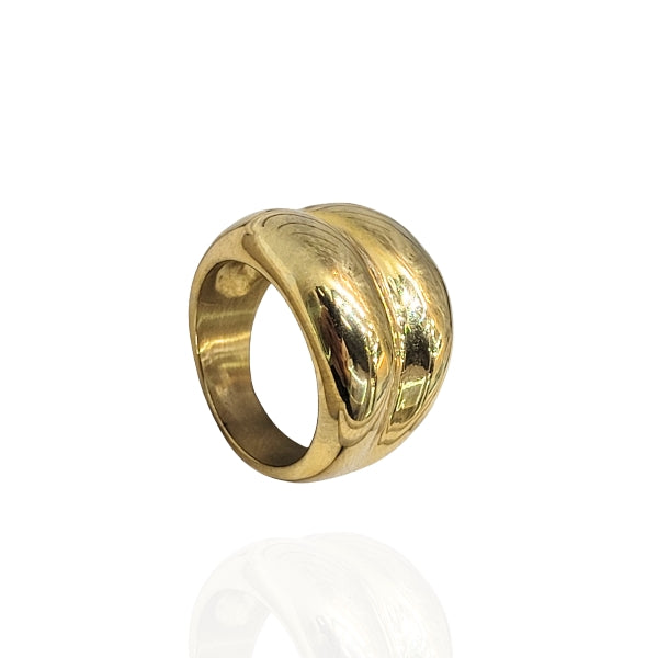 Anel Bold Dourado - Aço Inox