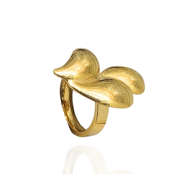 Anel Gota Dourado - Aço Inox