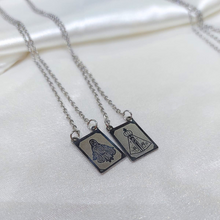 Escapulário em Aço Prata