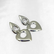 Brinco Aspas Coração - Prata