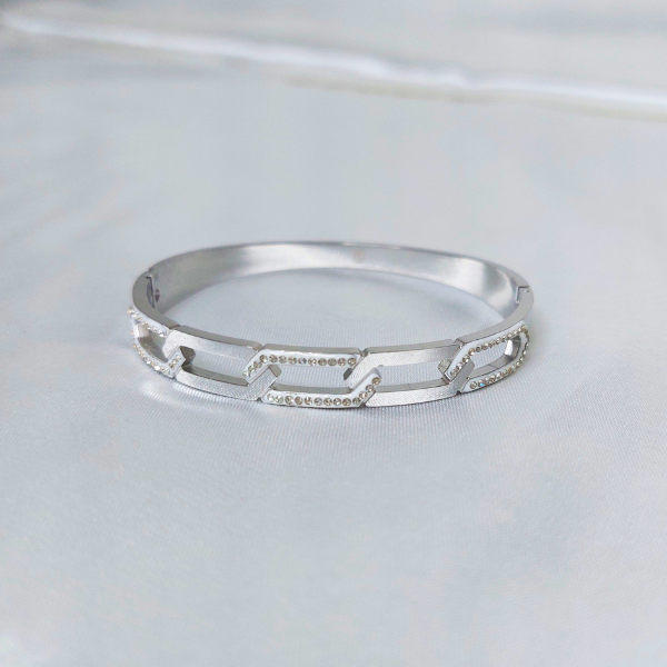 Bracelete elos cravejados