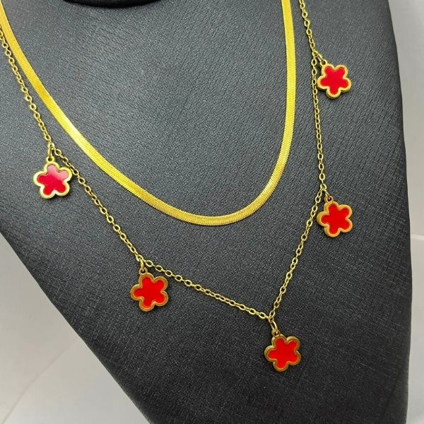 Mix Malha com Pingentes Trevo