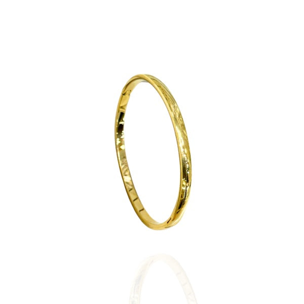 Bracelete Liso Dourado - Aço inoxidável