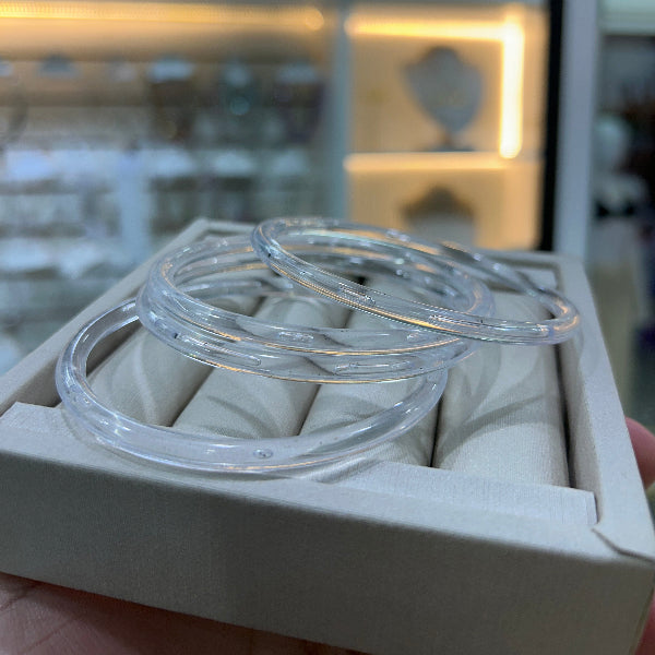 Kit de Pulseiras Redonda Transparente