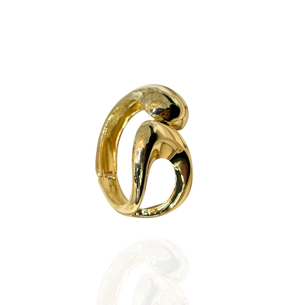 Bracelete elo dourado Vasado - Folheado