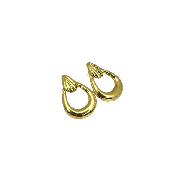 Brinco laço gota dourado