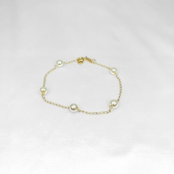 Pulseira mini pérolas
