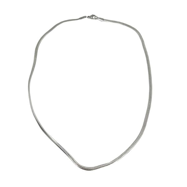 Colar de Malha Ju Prata Inox