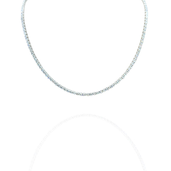 Colar Riviera Fina Folheado a Prata Design Refinado
