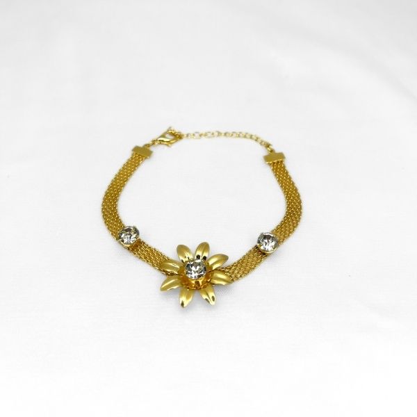 Pulseira Folha com ponto de luz