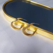 Argola Coração Trançado Inox