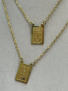 Escapulário Dourado Aço Inox Antialérgico