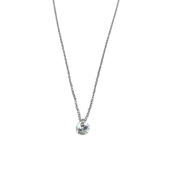 Colar com ponto de luz diamante