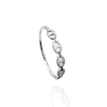 Bracelete Elos Cravejado Prata - Folheado