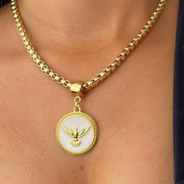 Colar do Sagrado Espírito Santo - Branco