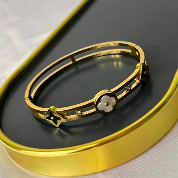 Bracelete Trevo Dual