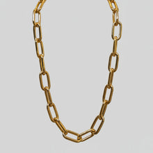 corrente com elos circulares médios dourado folheado a ouro 18k