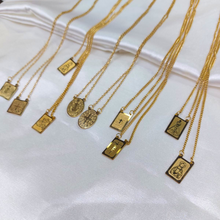Escapulários Em Aço Dourado