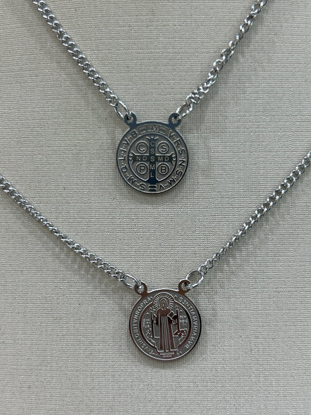 Escapulários prata - aço inoxidável