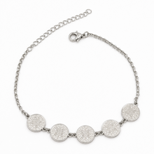 pulseira são bento prata aço inoxidável