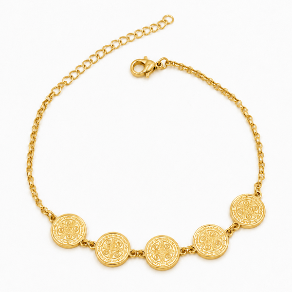 Kit Proteção e Fé — Escapulário + 3 Pulseiras