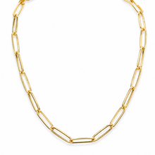 Colar Elos alongados dourado folheado a ouro 18k