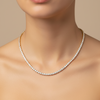Colar Riviera Cravejada Dourado Folheado Ouro 18k
