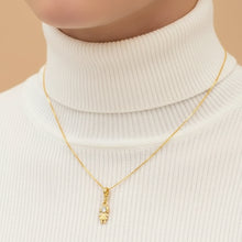 Colar Menina Ponto de Luz - Folheado