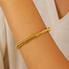 Bracelete Bambu Dourado semijoia