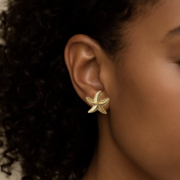 Brinco Estrela - Folheado