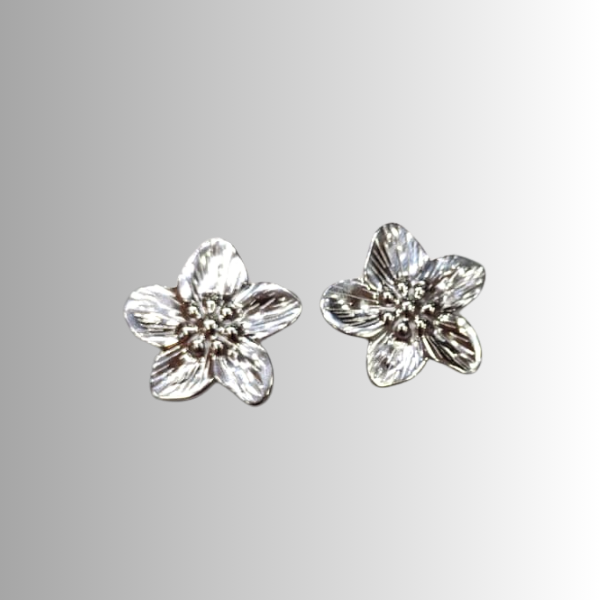 Brinco Flor Aço Inox
