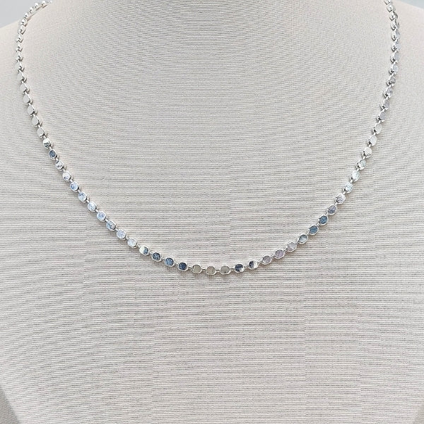 Colar circular Folheado a prata