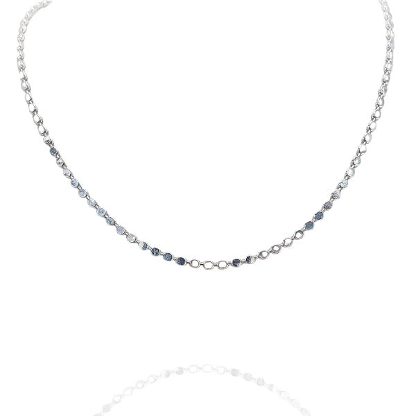 Colar circular Folheado a prata