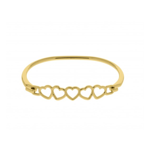Bracelete corações - Semijoia
