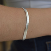 Pulseira Fita Prata Aço Inox Antialérgica
