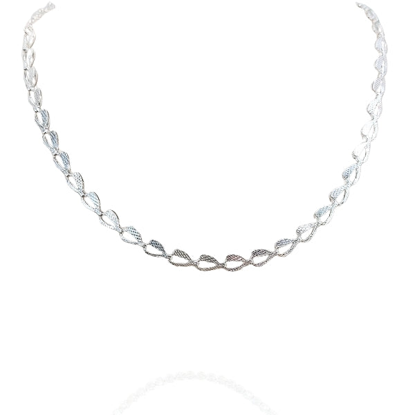 Colar escama Folheado a prata