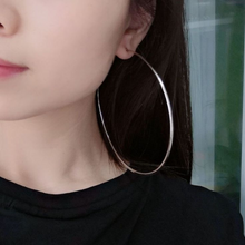 Argola Lisa Grande Inox - Prata