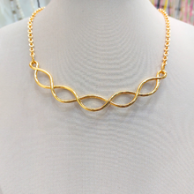 Colar Elos Trançados - Semijoia