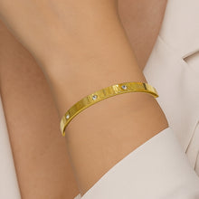 Bracelete números romanos Dourado - Aço inoxidável