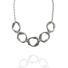 Colar orgânico Elos Circular Prata - Semijoia