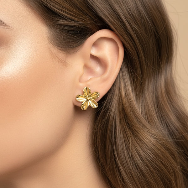 Brinco Mini Flor - Aço Inoxidável