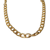 Choker Cubano Trançado Dourado Tendência