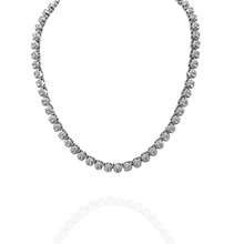 Colar Riviera Circular Cravejada prata - Folheado