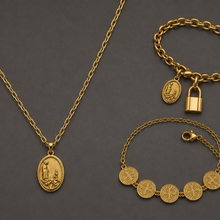 Kit Proteção e Fé —  Colar Nossa Senhora  + 2 Pulseiras