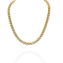 Colar Riviera Circular Cravejada Dourado - Folheado