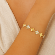 Pulseira Riviera Trevo Dourado – Folheado